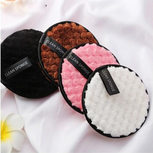 Microfiber Cloth Pads Facial Makeup Remover Puff Cotton Double Layer Face Cleansing Towel Reusable Nail Art Cleaning Wipe