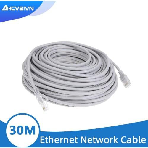 30M 98ft Cat5 Ethernet Network Cable RJ45 Patch Outdoor Waterproof LAN Cable Wires For CCTV POE IP Camera System