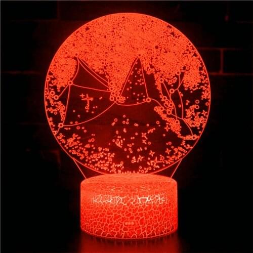 3D night light LED table lamp colorful touch USB remote control planet light moon light couple Christmas Halloween birthday gift