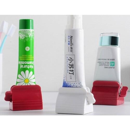Rolling Toothpaste Device Tube Dispenser Holder Multifunctional Plastic Facial Cleanser Squeezer Press for Bathroom Accessories