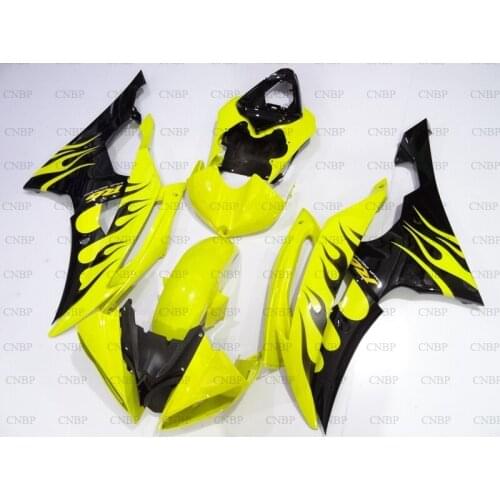 YZF600 R6 2008 - 2015 Plastic Fairings for YAMAHA YZFR6 2013 Fairing Kits for YAMAHA YZFR6 13 12 Yellow Black Fairing