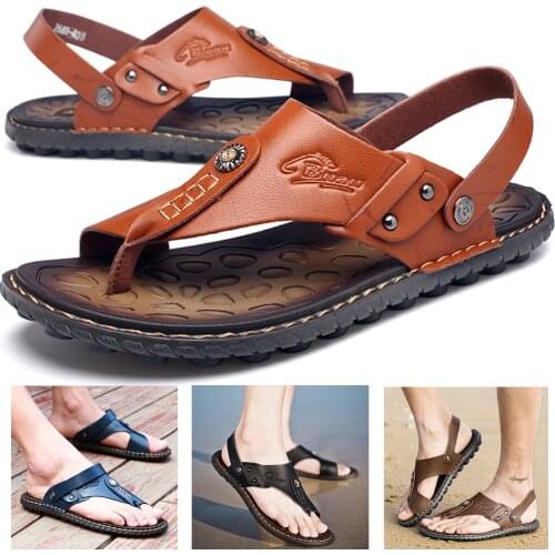 Zeasky Men's Leather Sandals