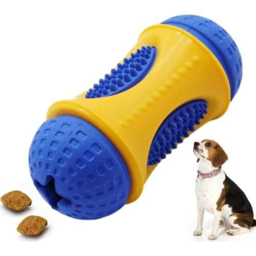 Dog Chewing Teeth, Cleaning Teeth, Leaking Food Toys, Rubber Interactive Toys