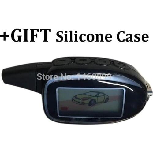 M7 LCD Control + Gift Silicone Case for Scher-khan magicar 7 2 way Car Alarm LCD Remote Control Keychain Scher Khan Magicar M7