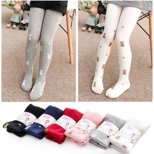 10Pcs/lot New Girl stockings Bowknot Cotton Pantyhose Spring Autumn Girl Baby Tights kids knitting pantyhose stockings