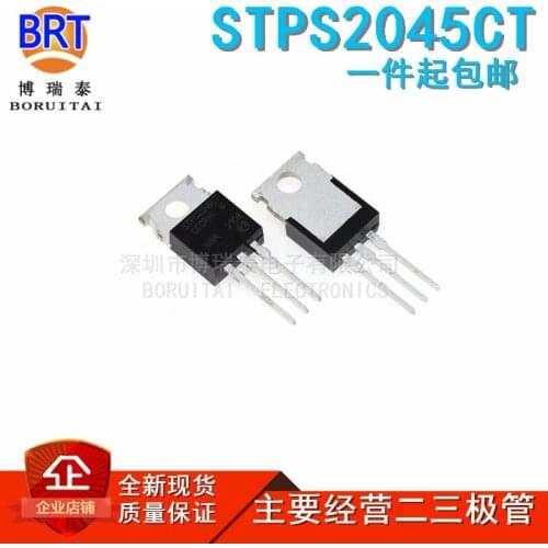 10pcs/lot STPS2045CT TO-220 STPS2045C TO220 45V 20A STPS2045 new original