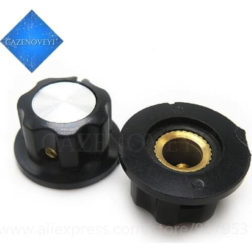 10pcs/lot MF-A01 bakelite potentiometer potentiometer knob cap diameter 19.5MM with RV16 hole 6MM In Stock