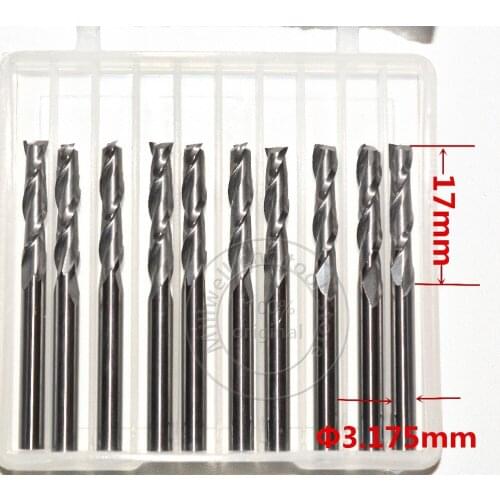 3.175mm*17mm,Freeshipping,CNC wood tools,carbide End Mill,woodworking insert router bit,Tungsten steel milling ,MDF,PVC,Acrylic
