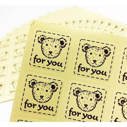 800pcs Lovely For You Bear Design Stickers For DIY Creative Gift Decoration Seal Sticker Material