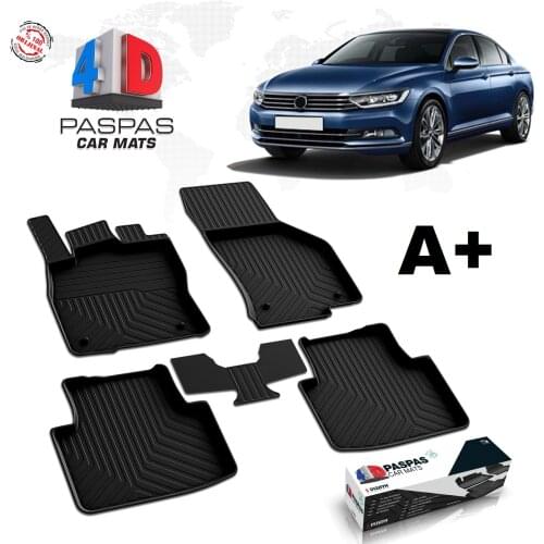 VW Passat B8 Pool mat rubber studded slip-resistant 2015 2016 2017 2018 2019 2020 2021 year model clean hardware appearance real luggage