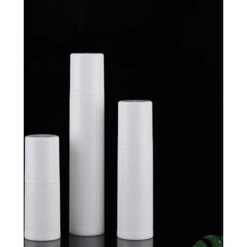 50ML white plastic airless vacuum pump bottle lotion eye serum toner foundation emulsion skin care cosmetic packing