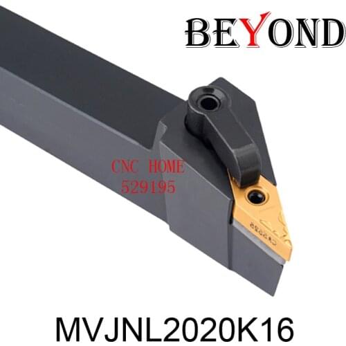 OYYU Lathe Cutter Tools Holder External Turning Tool Holder 20mm MVJNL Cnc Boring Bar MVJNL2020K16 Tungsten Carbide Insert VNMG