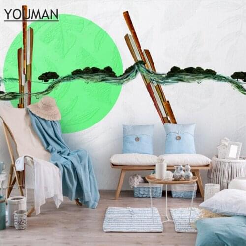 Black and White Wall Decor Forest Wallpaper for Home European Minimalist Landscape Wallpaper TV Room Furniture Kids Room Decor