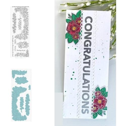 Flower Lace Decoration Stamps And Dies New 2021 Scrapbook Diary Decoration Stencil Embossing Template Diy Greeting Card Handmade