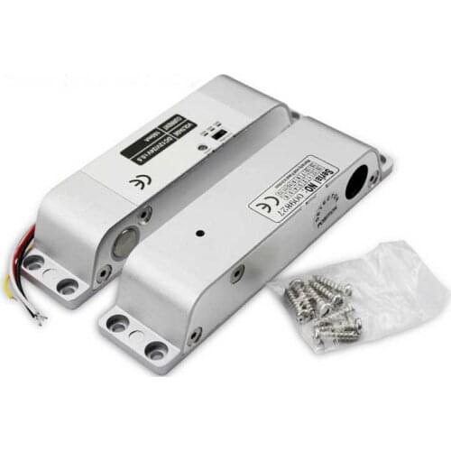 NC Electric Mortise DC 12V Fail Safe Electric Bolt Lock for Door Access Control Security Lock Doors System with Timer