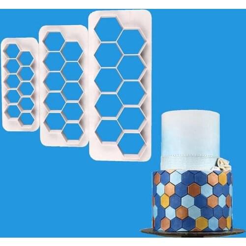 Hex Shape Shape Polycarbonate Chocolate Mold, kitche bakeware candy mold Cake Candy PC Chocolate Mould Baking Pastry Tools