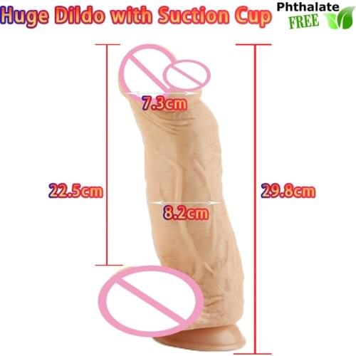 Giant Flesh Dildo Thick Huge Dildo Extreme Big Realistic Dildo Suction Cup Sex Product for Women Men Couples Sex Toys
