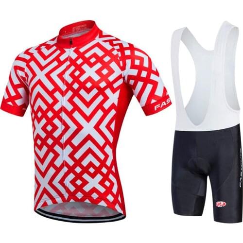 2017 Red Pro Team Cycling Jersey Set Ropa Ciclismo Breathable MTB Cycling Clothing Bike Jerseys Coolmax GEL Shorts Pants &Fast03