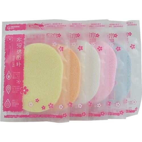 Beauty Soft Facial Face Wash Cleansing Sponge Puff Pad Makeup Remover Puffs New Q0KD