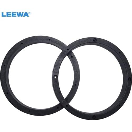 LEEWA 2pcs 6.5 inch Solid Universal Car Stereo Audio Speaker Spacer Adapter Hold Refitting Mat for All Cars Anti-Slip Mat #4247