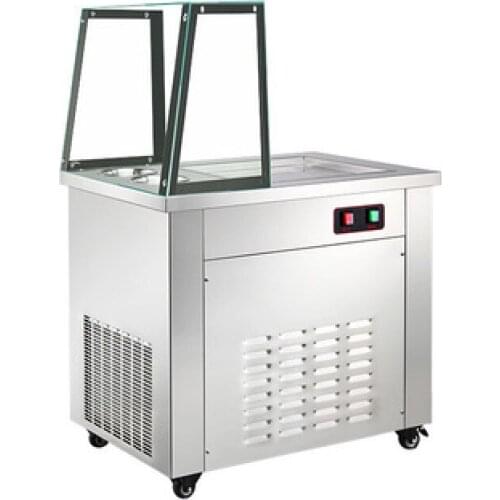 Stir Fried Yoghurt Rolls Ice Frying Machine Stainless Steel Commercial Single Pot Sorbet Yogurt Roll Ice Frying Machine Multi-fu