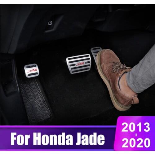 Aluminum alloy Car Accelerator Gas Pedal Brake Pedals Clucth Pads Cover For Honda Jade 2013 2014 2015 2016 2017 2018 2019 2020