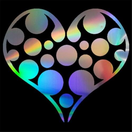 Heart Circle Window Gross Wall Home Glass Door Car Sticker Laptop Car Auto Truck Beatiful Vinly