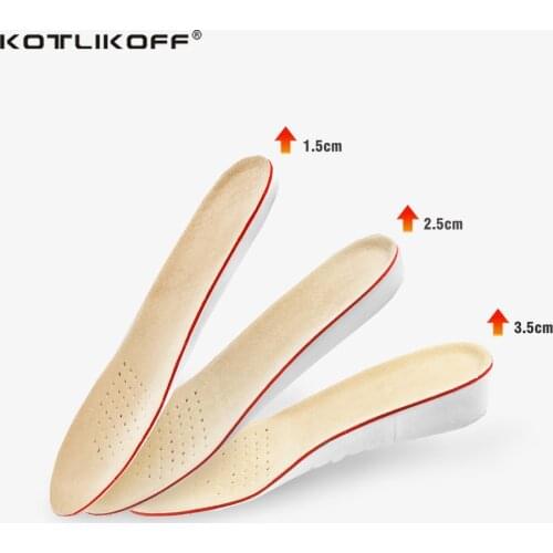 Invisiable Height Increase Insole Cushion Height Lift 1.5cm/2.5cm/3.5cm Shoe Heel Insert Taller Unisex Quality Foot Pads