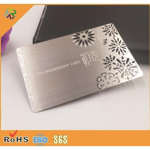 New metal business card brushed stainless steel metal cards,brushed vip metal cards