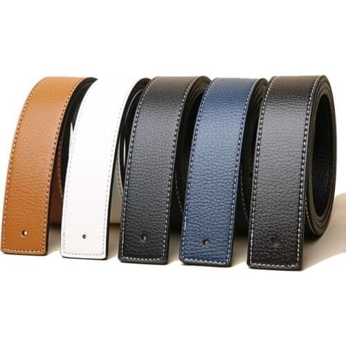 New Luxury Brand Belts for Men High Quality Male Strap Genuine Waistband Mens No Buckle Belt 3.8cm Designer Belts Men