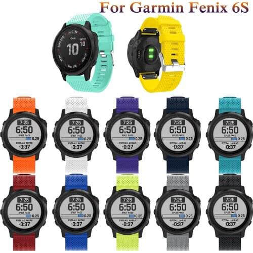 20mm Watchband Strap for Garmin Fenix 6S Watch Quick Release soft Silicone Easy Fit Wrist Band Strap For Garmin Fenix 6S/6S Plus