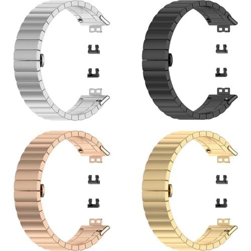Band for Huawei Watch 175x23x5mm Stainless Steel Smart Watch Wrist Bracelet Strap Fit Metal Sports Watch Replacement Wrist Band