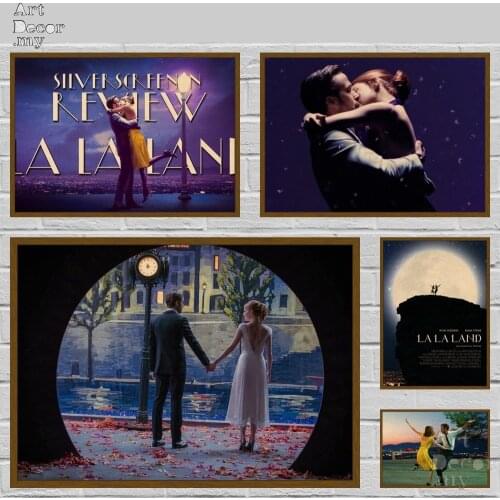 LA LA LAND Retro Kraft Paper Movie Poster For Home Art Decoration Posters