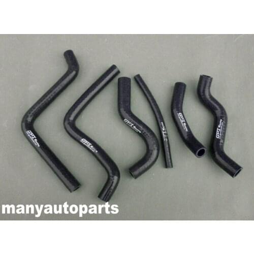 Silicone radiator hose for Honda CR125 CR125R CR 125 R 2000 2001 2002 01 BLACK
