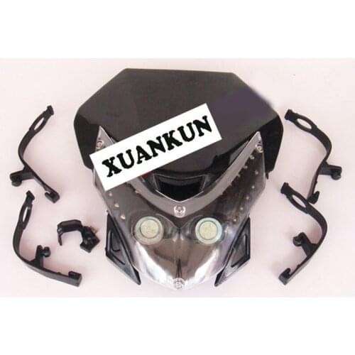 XUANKUN Cross Street Car ride Motocross Change LED lighting lamps headlamps before grimace grimace headlight hood
