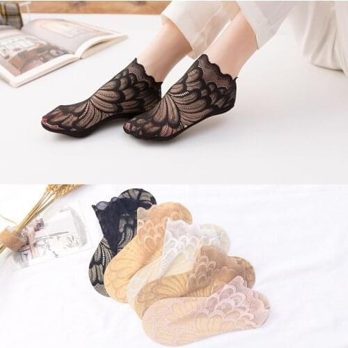 10pair/lot Womens Solid lace socks spring and summer new womens socks breathable socks