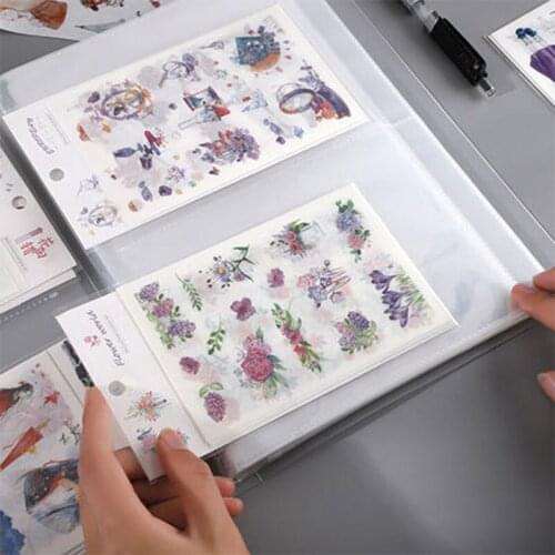 1 Set Waterproof Transparent Portable Storage Box Pocket Album Holds 80pcs Clear Stamps and Cutting Dies Scrapbook Accessories