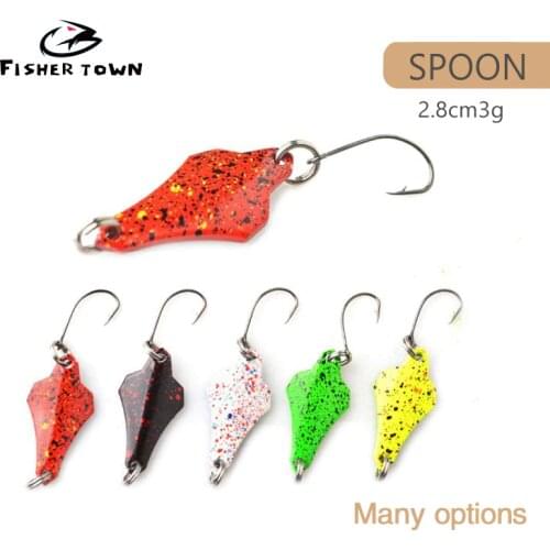 1PCS Metal Spinner Spoon trout Fishing Lure Hard Bait Sequins Noise Paillette Artificial Bait small hard sequins spinner