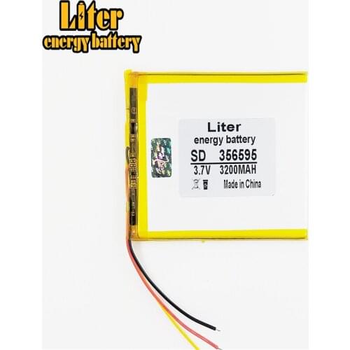 3 line 3.7V 3000mAh Lithium Tablet polymer battery for Tablet PC / MID PDA 356595