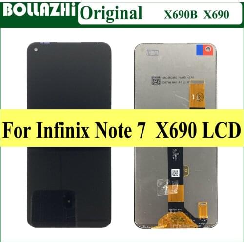 6.95"Original For Infinix Note 7 LCD Display Touch Screen Digitizer Assembly For Infinix Note7 X690B X690 LCD Replacement