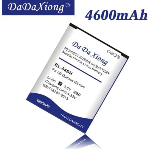 4600mAh BL-54SH Battery for LG Optimus G3 mini G2 D725 D722 D728 D729 F300 L80 F7 F260 D373 US780 P698 F320 g3s mini Battery