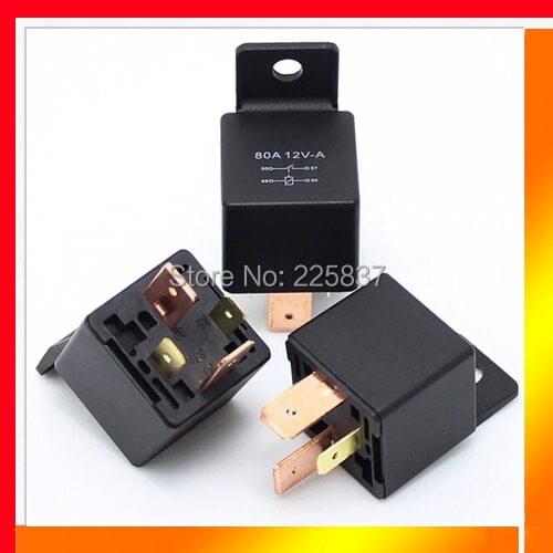 Auto relay 12v 80a JD-2912 (5pcs/lot) good quality 4Pin 4P heavy duty 80amp high current car automotive relay with bracket