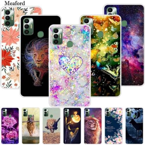 For TECNO Spark 7 Case Luxury Silicone TPU Soft Cover Phone Case For Tecno Spark7 Shockproof Cute Case Bumper Funda KF6i Coque