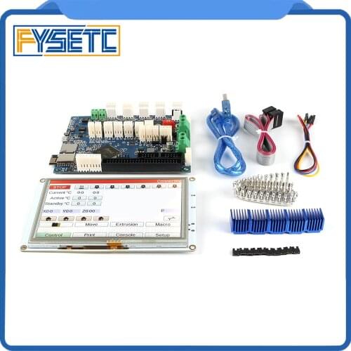 Duet 2 Wifi V1.04 Clone DuetWifi Advanced 32 Bit Electronics With 7'' 7 inch PanelDue 7i Integrated Colour Touch Screen