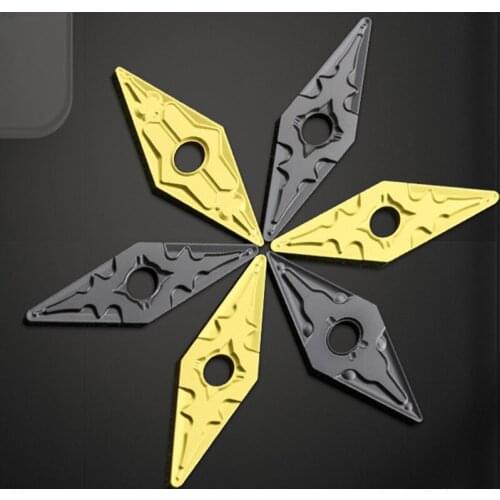 GULING 10PCS CNC Diamond shaped tungsten steel cutter DCMT11T304 / 08 alloy cutter head for turning external and internal holes