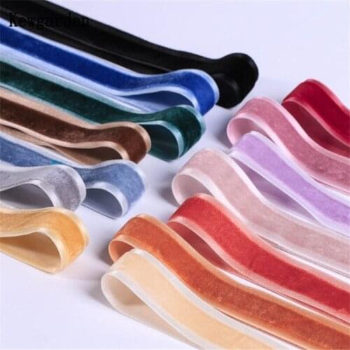 Kewgarden Satin Hemming Velvet Ribbons 1" 25mm DIY Bow Tie Sewing Accessories Handmade Tape Ribbons for Crafts Webbing 10 Yards