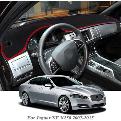 Car Styling Dashboard Avoid Light Pad Instrument Platform Cover Mat Rose For Jaguar XF X250 2007-2015 LHD&RHD Anti-Dust Mat