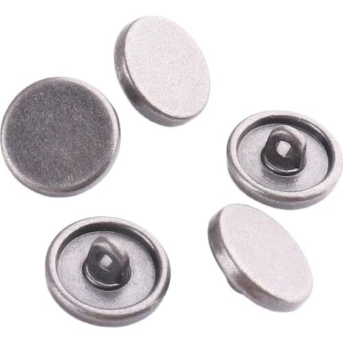 Metal button 11mm Gun black Alloy buttons for garment accessories DIY materials,sewing Accessories wedding craft supplies Tools
