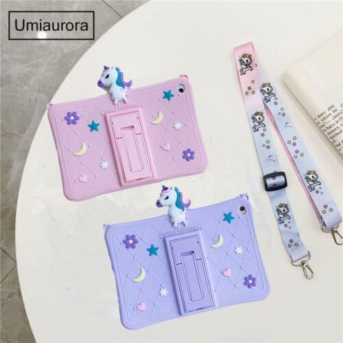 Cartoon Tablet Cover For Lenovo Tab P11 Case TB-J606F TB-J606N Kids Safe Silicone Shockproof Case For Lenovo Tab P11 Pro + Strap