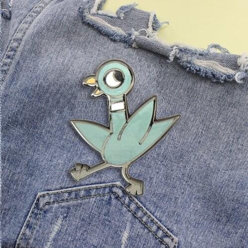 Cartoon Fun Cute Funny Animal Chick Bird Enamel Brooch Alloy Badge Pin Clothes Bag Accessories Woman Jewelry Gift For Friends